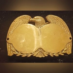 Brass eagle belt buckle